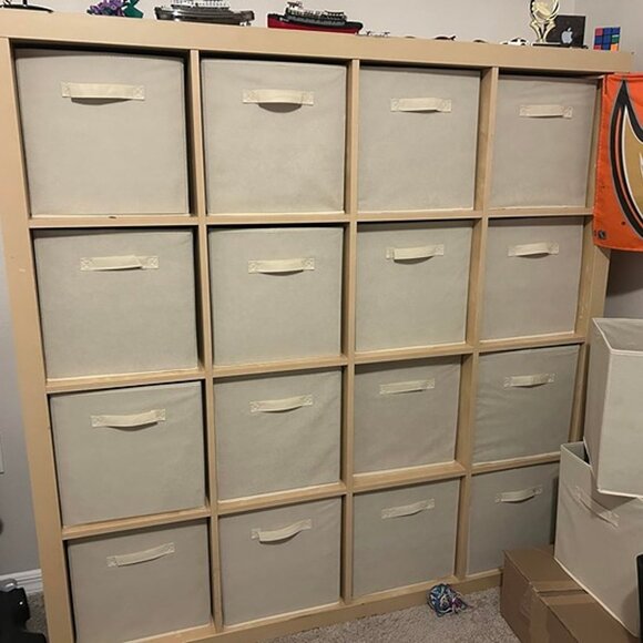 NEW 6 Pack of Cube Organizer Storage Bins Handles, Collapsible Fabric. - Picture 7 of 10